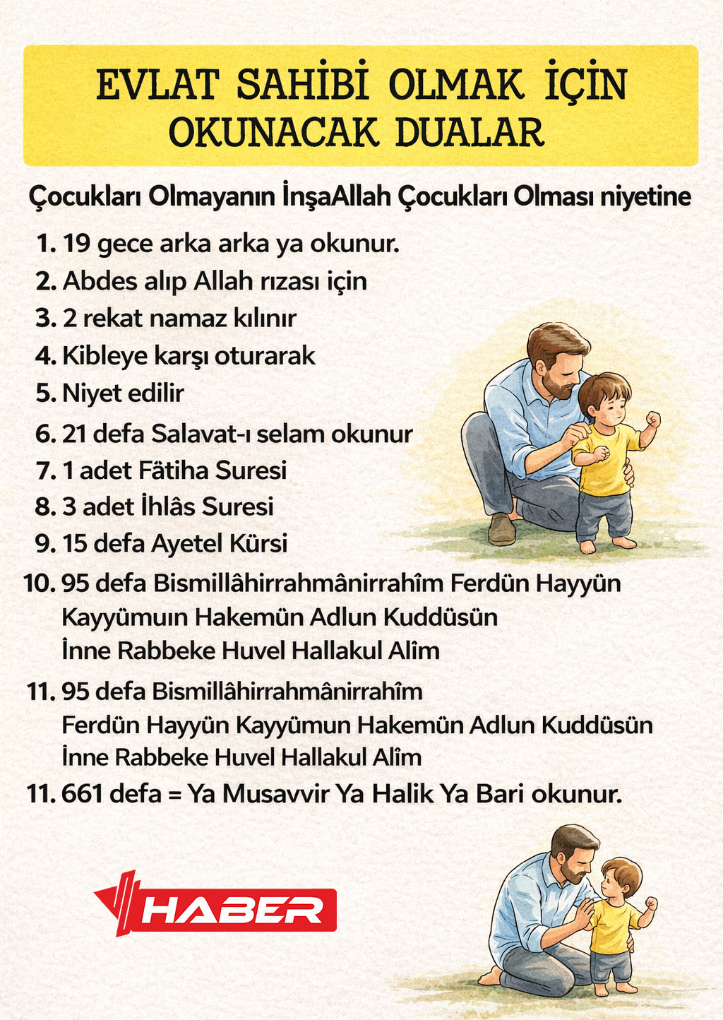 evlat sahibi olmak için dua