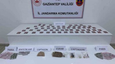 Gaziantep’te gerçekleştirilen operasyonlarda uyuşturucu satıcılarının peşine düşen kolluk kuvvetleri, 11