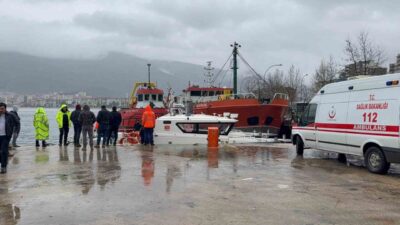 Gemlik Körfezi açıklarında bir erkek cesedi bulundu. Denizde hareketsiz halde