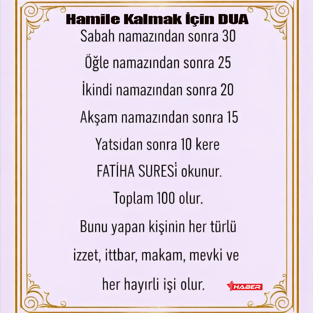 hamile kalmak için en etkili dualar