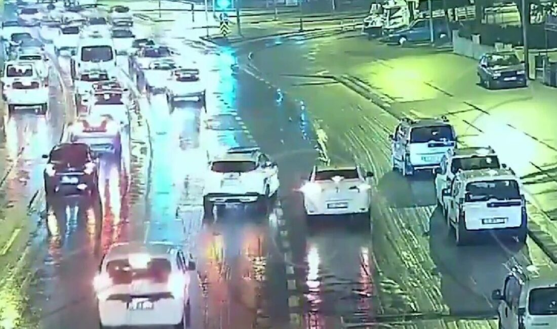 Denizli’de polis tarafından takip edilen ve kaçan bir aday sürücü,