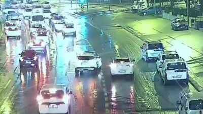 Denizli’de polis tarafından takip edilen ve kaçan bir aday sürücü,
