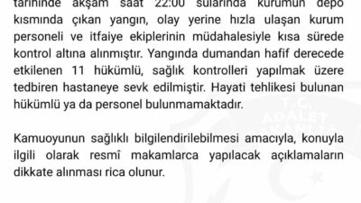 Sakarya’nın Hendek ilçesinde bulunan Hendek Kadın Açık Ceza İnfaz Kurumu’nda