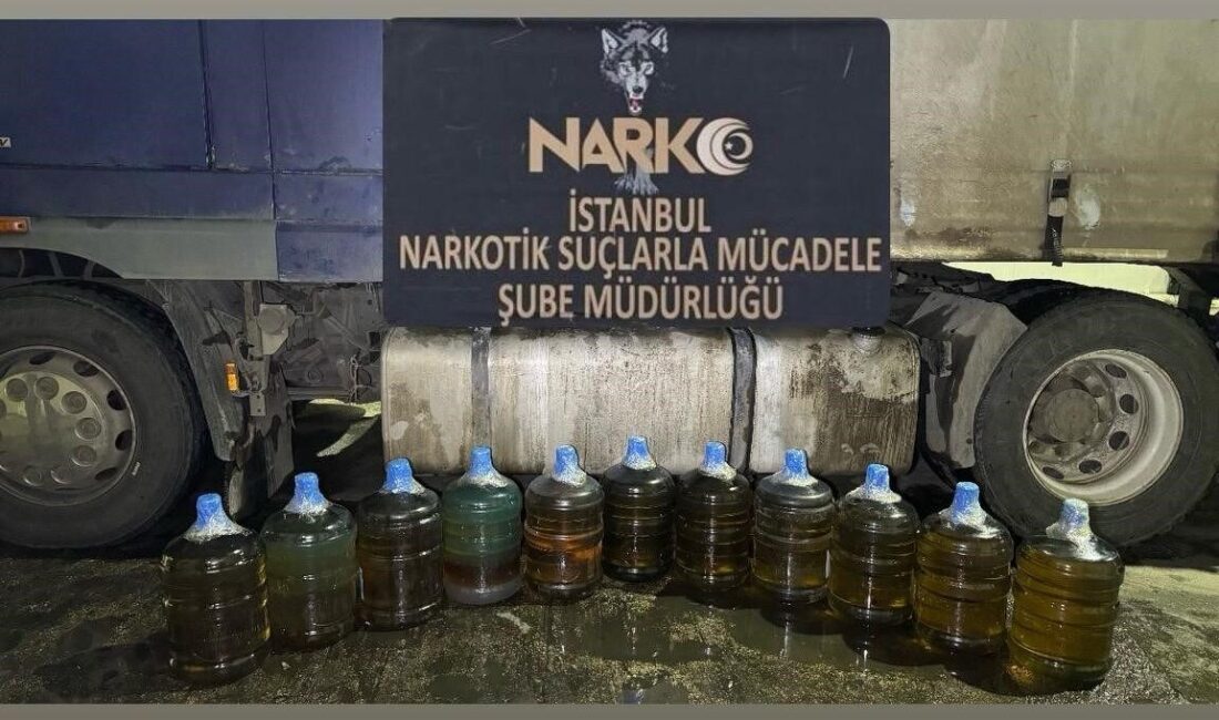 Sarıyer’de Gerçekleşen Operasyonda 183 Kilo Gram Sıvı Metamfetamin Ele Geçirildi