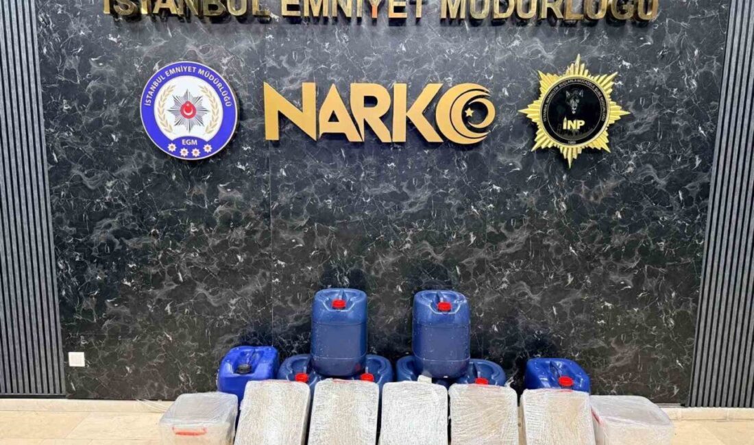 İstanbul’un Büyükçekmece ilçesinde gerçekleştirilen operasyonda yaklaşık 284 kilo uyuşturucu madde