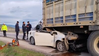 İki kişinin hayatını kaybettiği feci bir trafik kazası, İstanbul’dan Ordu’ya