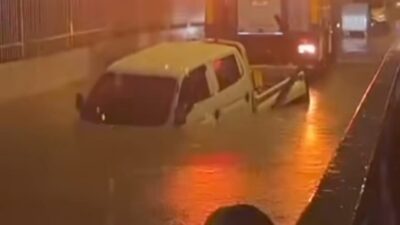 Torbalı ilçesinde meydana gelen sağanak yağış sonucu su basan alt