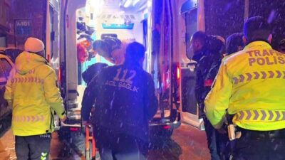 Kar yağışıyla birlikte Erzurum’da meydana gelen trafik kazaları arttı. Palandöken