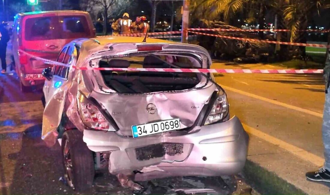 Kartal ilçesinde meydana gelen bir trafik kazasında, iddiaya göre aşırı