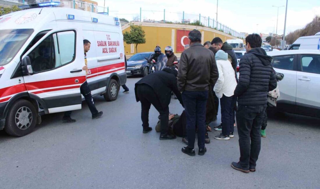 Aydın’ın Efeler ilçesinde meydana gelen bir kazada motosiklet ile otomobil