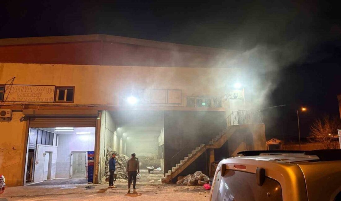 Kocasinan ilçesinde bulunan bir hayvansal yan ürünler tesisinde meydana gelen