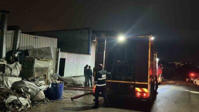 Kocaeli’nin Çayırova ilçesinde bulunan bir metal işleme şirketine ait iş