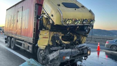 Kuzey Marmara Otoyolu üzerinde meydana gelen bir kaza, sabah saatlerinde