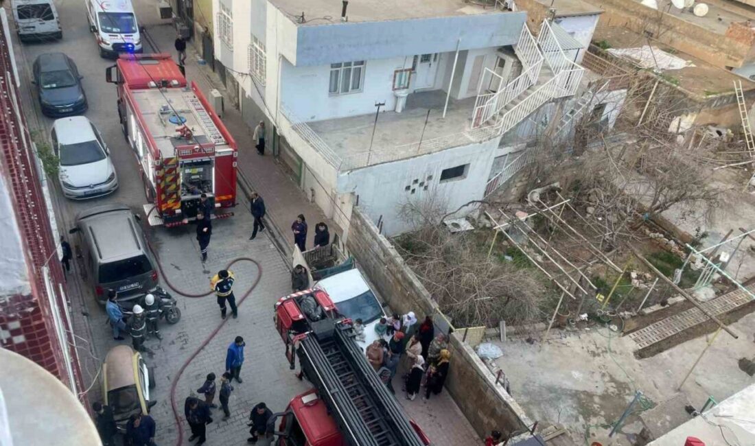 Mardin’in Kızıltepe ilçesinde bulunan bir apartman dairesinde meydana gelen yangın,