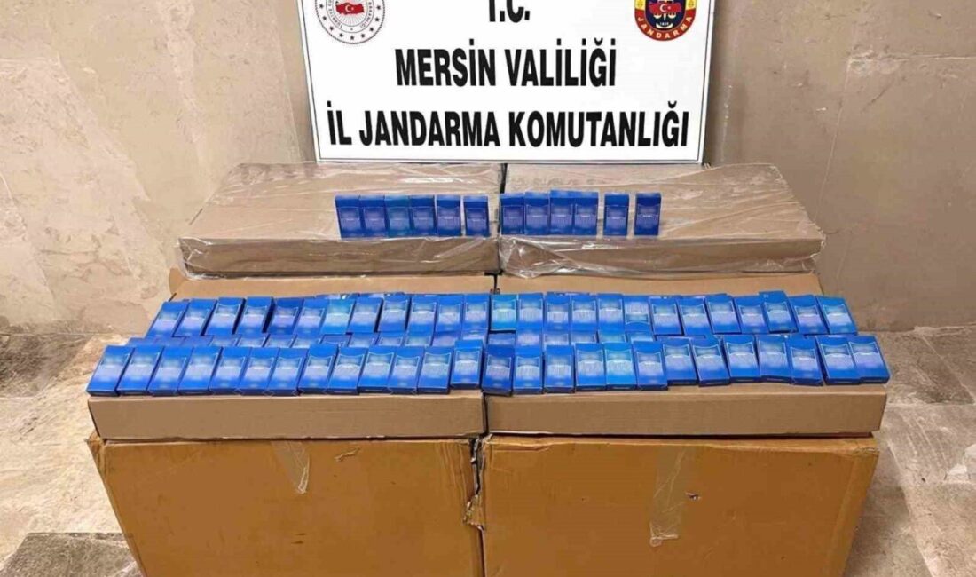 Mersin şehrinde, jandarma ekipleri tarafından gerçekleştirilen operasyonda 10 bin 500