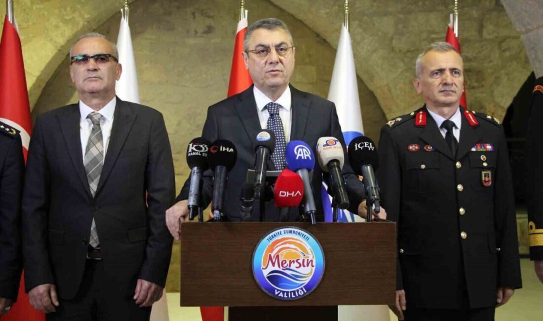 Mersin Valisi Atilla Toros, ocak ayı asayiş raporunda suç oranlarında