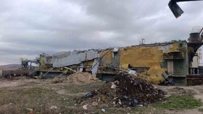Afyonkarahisar’da bir katı atık bertaraf tesisinde meydana gelen metan gazı