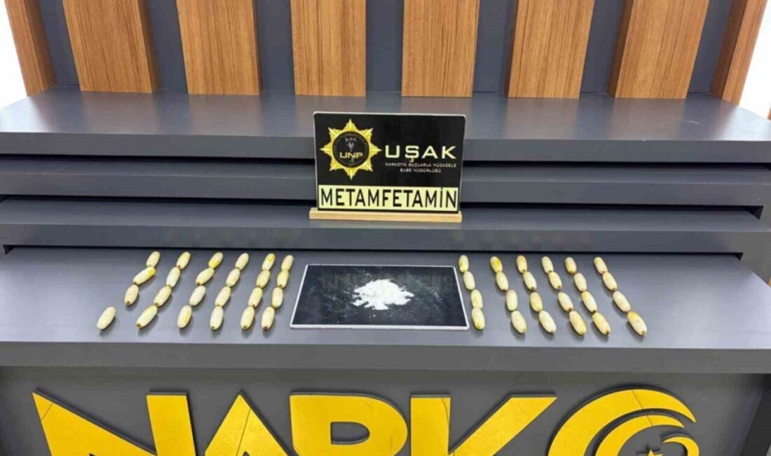 Uşak İl Emniyet Müdürlüğü Narkotik Suçlarla Mücadele Şube Müdürlüğü ekipleri,