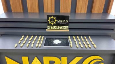 Uşak İl Emniyet Müdürlüğü Narkotik Suçlarla Mücadele Şube Müdürlüğü ekipleri,