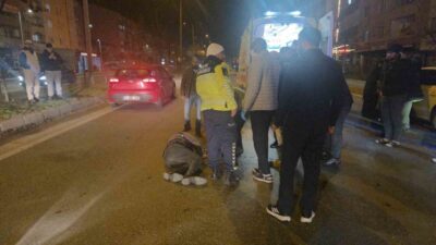 Bursa’da meydana gelen trafik kazasında motosikletin yayaya çarpması sonucu 2