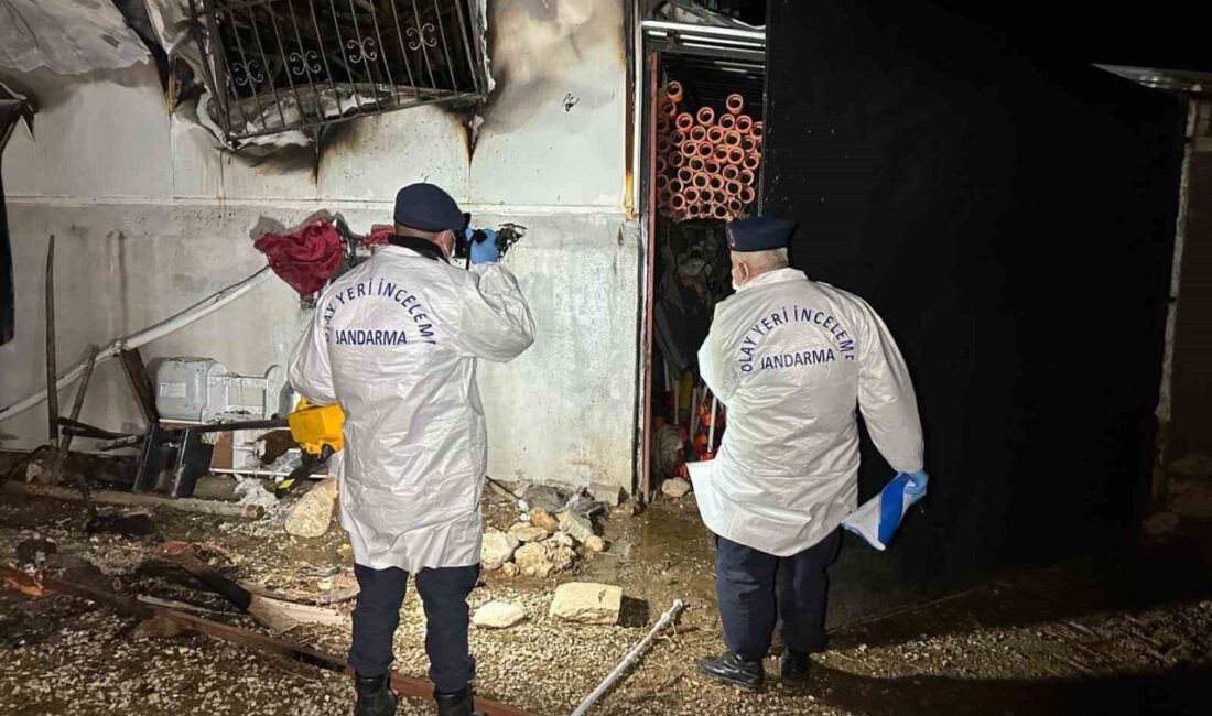 Uşak’ın Sivaslı ilçesine bağlı Yenierice köyü Bahçesaray mevkiindeki prefabrik evde