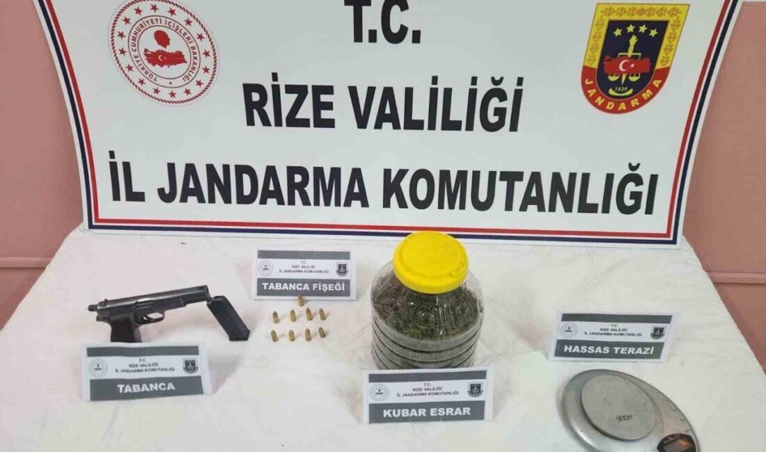 Rize’de yapılan bir operasyonda İl Jandarma Komutanlığı tarafından 2 kişinin