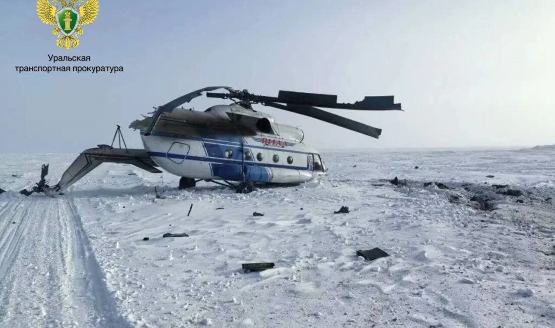 Yamalo-Nenets Özerk Bölgesi’nde Rusya’ya ait bir Mi-8 helikopteri, Panayevsk-Yar-Sale rotasında
