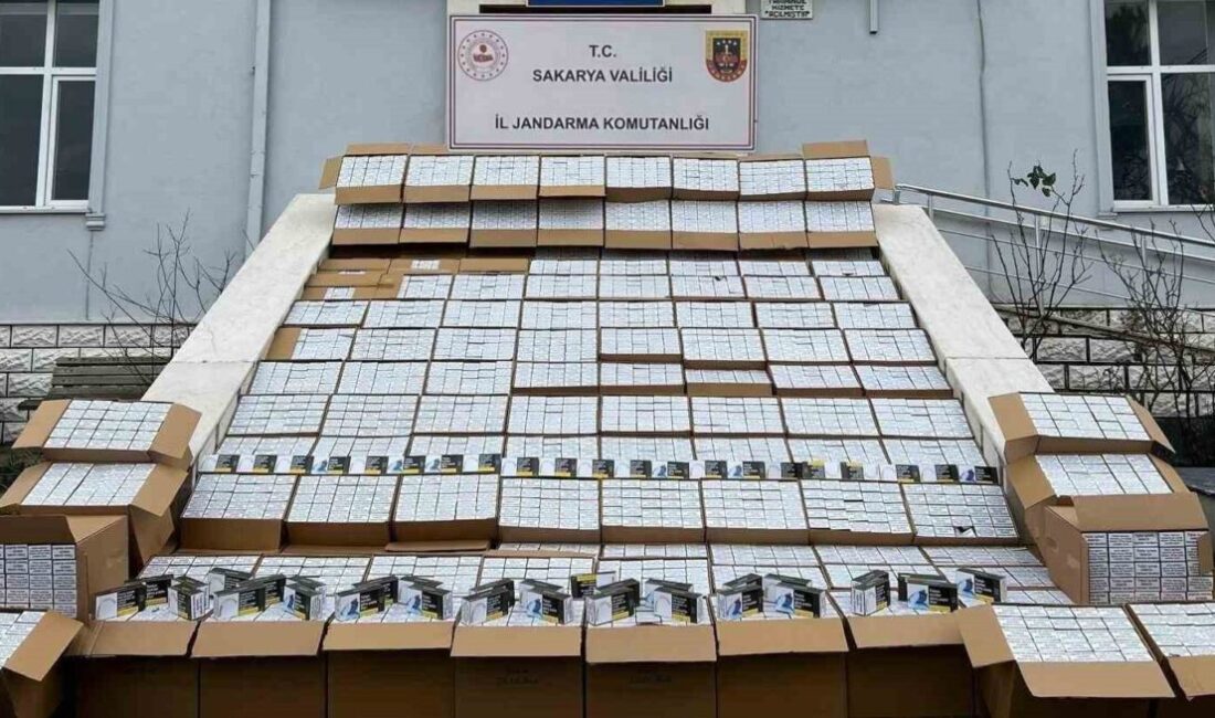 Sakarya’da jandarma ekipleri tarafından 3 ilçede gerçekleştirilen kaçakçılık operasyonlarında 2