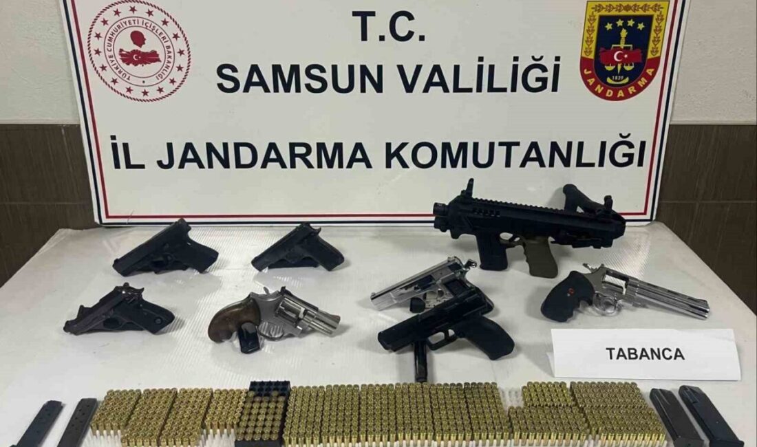 Samsun’un Çarşamba ilçesinde gerçekleştirilen jandarma operasyonunda bir evde yapılan aramada