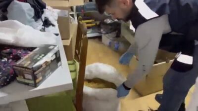 Samsun’da tütün ürünleri kaçakçılığına yönelik gerçekleştirilen operasyonda önemli miktarda kaçak