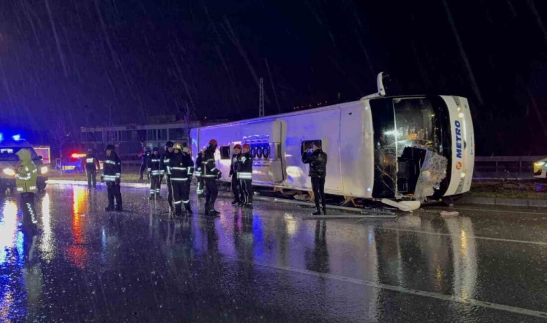 Samsun, İlkadım ilçesinde Ankara’dan Gürcistan’a seyahat etmekte olan bir otobüsün
