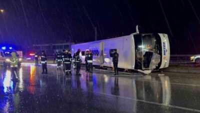 Samsun, İlkadım ilçesinde Ankara’dan Gürcistan’a seyahat etmekte olan bir otobüsün