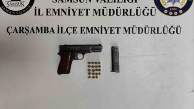 Samsun’un Salıpazarı ilçesinde silahla yaralama vakasına karışan şüphelinin Çarşamba ilçesinde