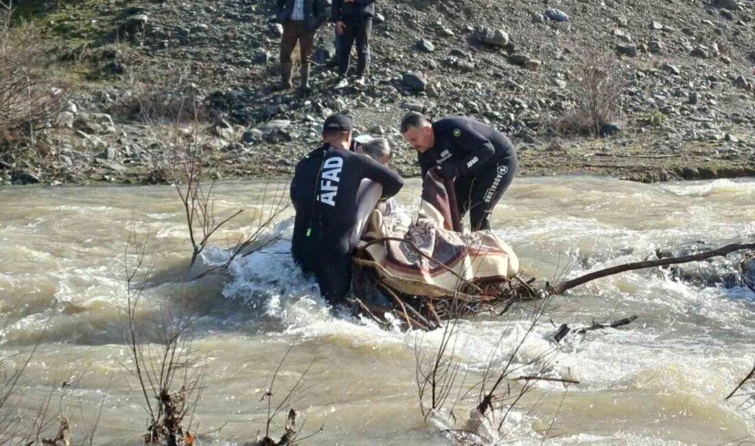 Tokat ilinde kaybolan 62 yaşındaki kadının cansız bedeni dere yatağında