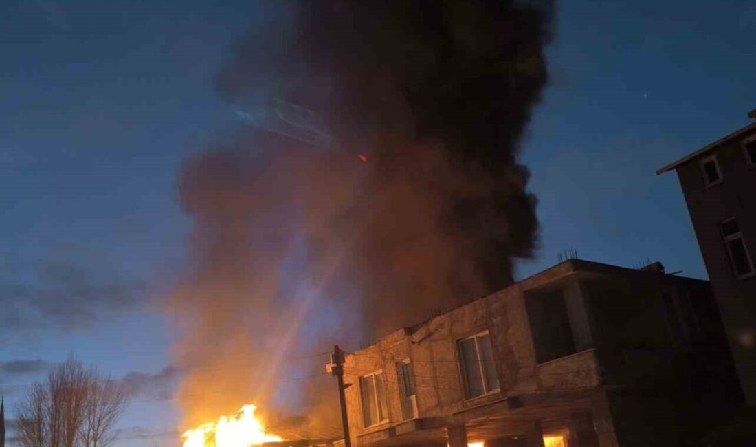 Van’ın İpekyolu ilçesinde meydana gelen yangın, Bostaniçi Mahallesi’nde bulunan bir