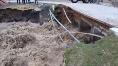 Yozgat’ın Saraykent ilçesinde aşırı yağış etkili oldu ve sel meydana