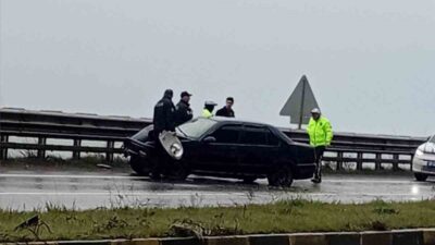 Ereğli ilçesine bağlı Gülüç Tersaneler Bölgesi’nde meydana gelen trafik kazasında