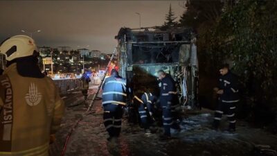 15 Temmuz Şehitler Köprüsü’nde seyir halinde olan bir metrobüsün motor