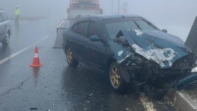 Akçakoca ilçesinde meydana gelen trafik kazasında, D655 kara yolunda 2