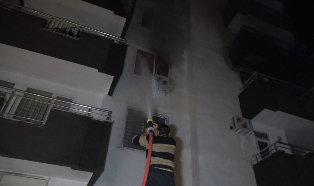 Alanya ilçesinde bulunan 5 katlı bir apartmanın 3. katında meydana