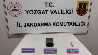 Yozgat’ın Yerköy ilçesinde jandarma ekiplerince düzenlenen operasyonda uyuşturucu madde ele