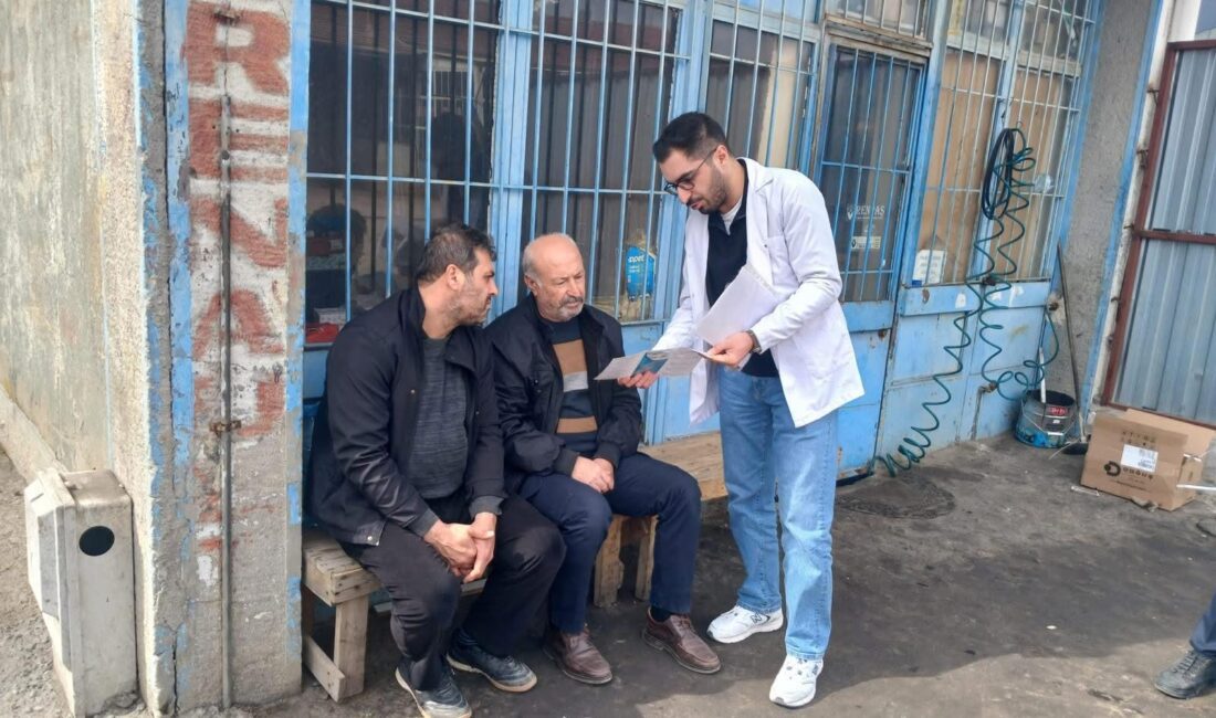 Yerköy İlçe Sağlık Müdürlüğü tarafından sanayi esnafına yönelik bağımlılıkla mücadele