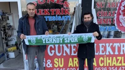Yerköyspor sevdası, ilçedeki esnafın omuz vermesiyle dev bir kampanya haline