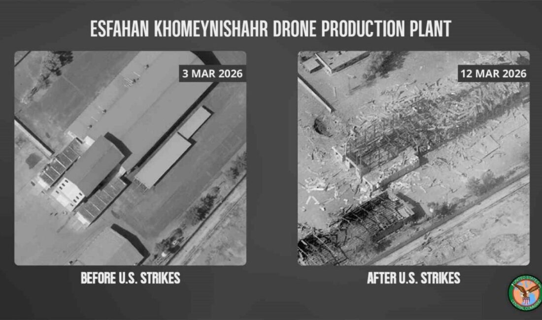 ABD ordusu, İran’ın İsfahan eyaletindeki Humeynişehr’deki insansız hava aracı fabrikasının