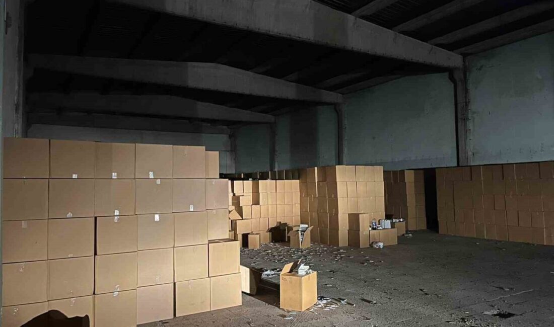 Adana’da gerçekleşen bir operasyonda, bir depoda yapılan aramada 100 milyon