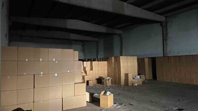 Adana’da gerçekleşen bir operasyonda, bir depoda yapılan aramada 100 milyon
