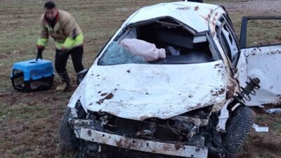 Kahramanmaraş’ın Afşin-Göksun karayolunda meydana gelen bir trafik kazasında 2 kişi