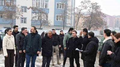 Nevruz kutlamaları öncesinde, Ağrı İl Emniyet Müdürü Göksel Önder denetlemelerde