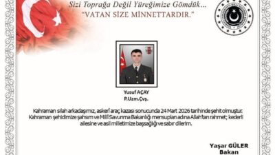 Ağrı’nın Doğubayazıt ilçesinde devriye görevi yapan askeri aracın devrilmesi sonucunda
