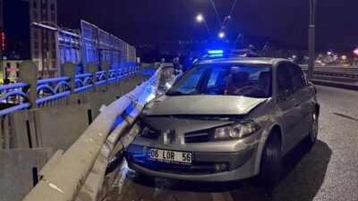 Melikgazi ilçesinde meydana gelen trafik kazasında sürücü, direksiyon hakimiyetini kaybederek